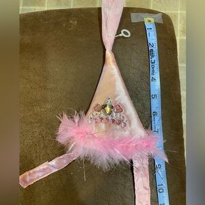 Pink Princess Party Hat for small dog